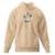 Moletom Modelo Canguru Estampado Blusa De Frio Com Capuz - Bege