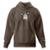 Moletom Modelo Canguru Estampado Blusa De Frio Com Capuz - Cafe