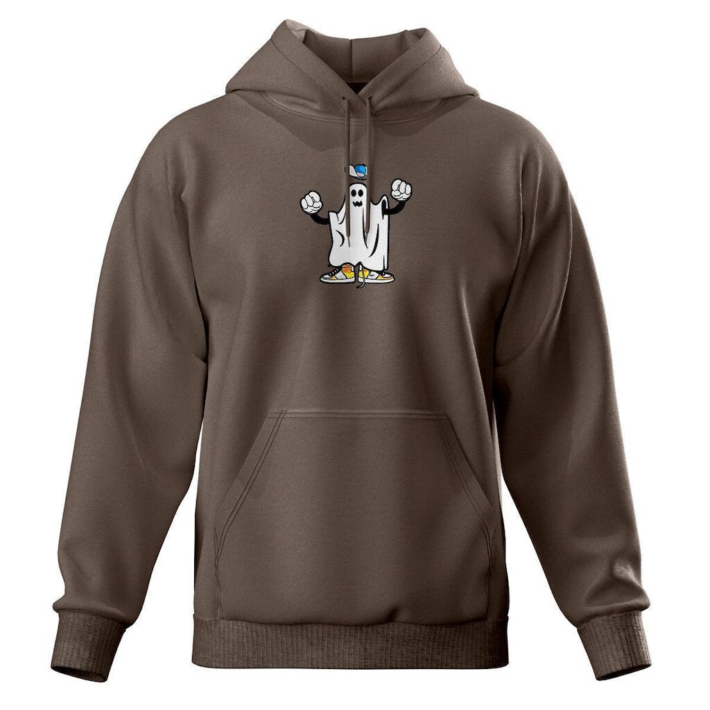 Moletom Modelo Canguru Estampado Blusa De Frio Com Capuz