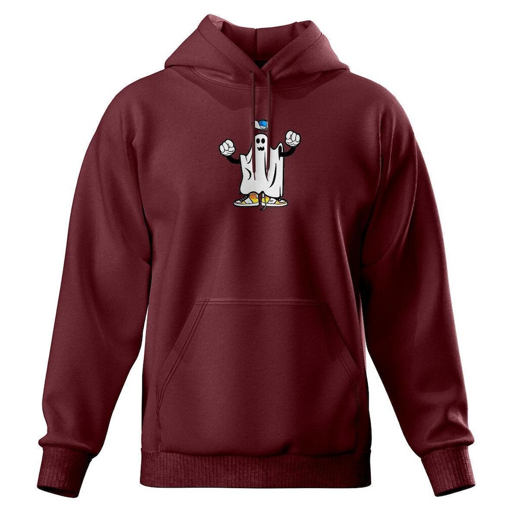 Moletom Modelo Canguru Estampado Blusa De Frio Com Capuz