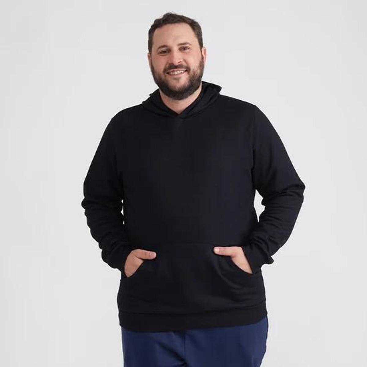 Moletom Moleton blusa de frio Canguru Plus Size Agasalho Menor preço em Moletom Moleton blusa de frio Canguru Plus Size Agasalho
