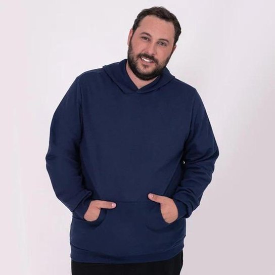 Moletom Moleton blusa de frio Canguru Plus Size Agasalho - Azul é ruim? Moletom Moleton blusa de frio Canguru Plus Size Agasalho - Azul é boa?
