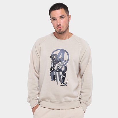 Moletom Mooncity Raglam Avengers Masculino - Masculino