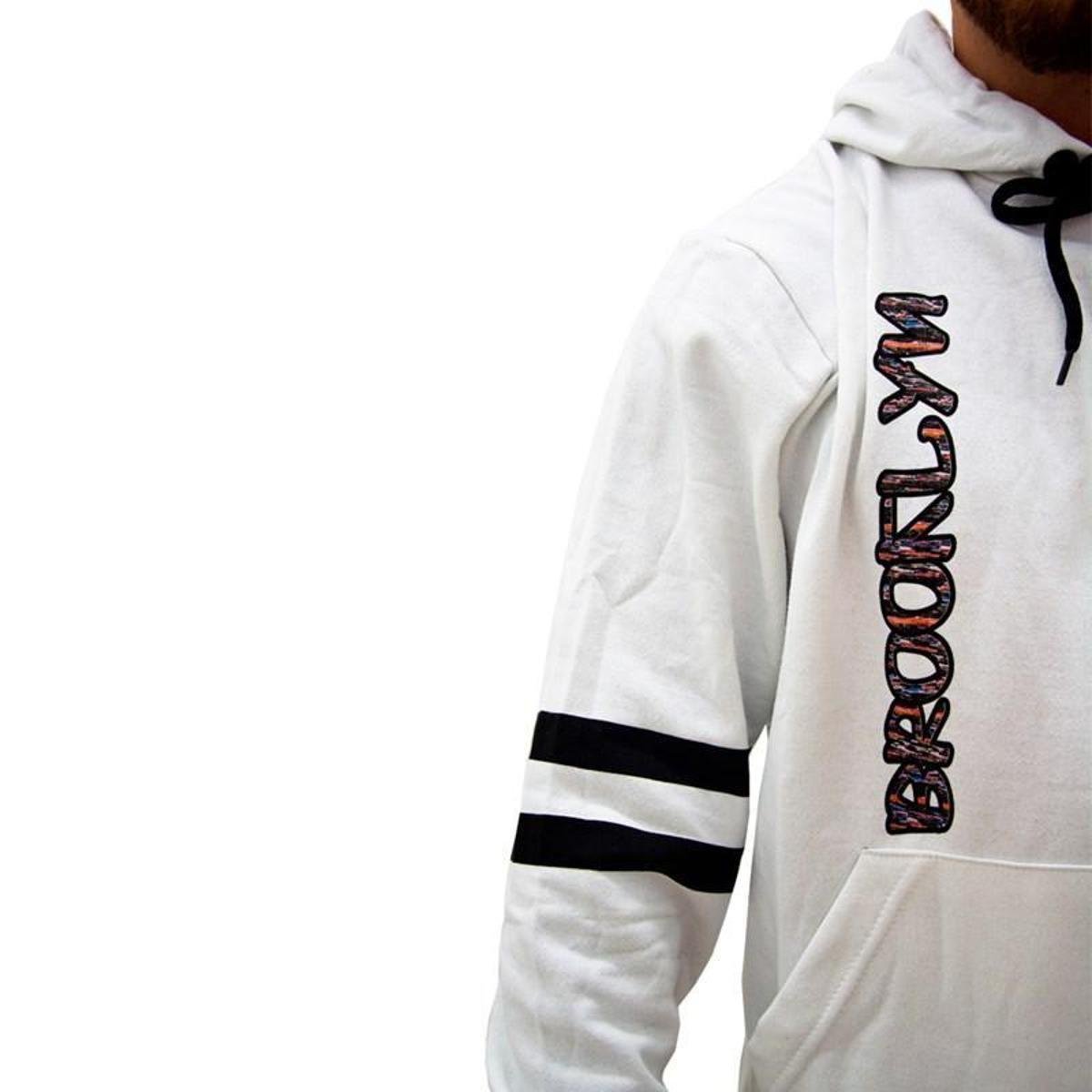 brooklyn nets grey moletom com capuz