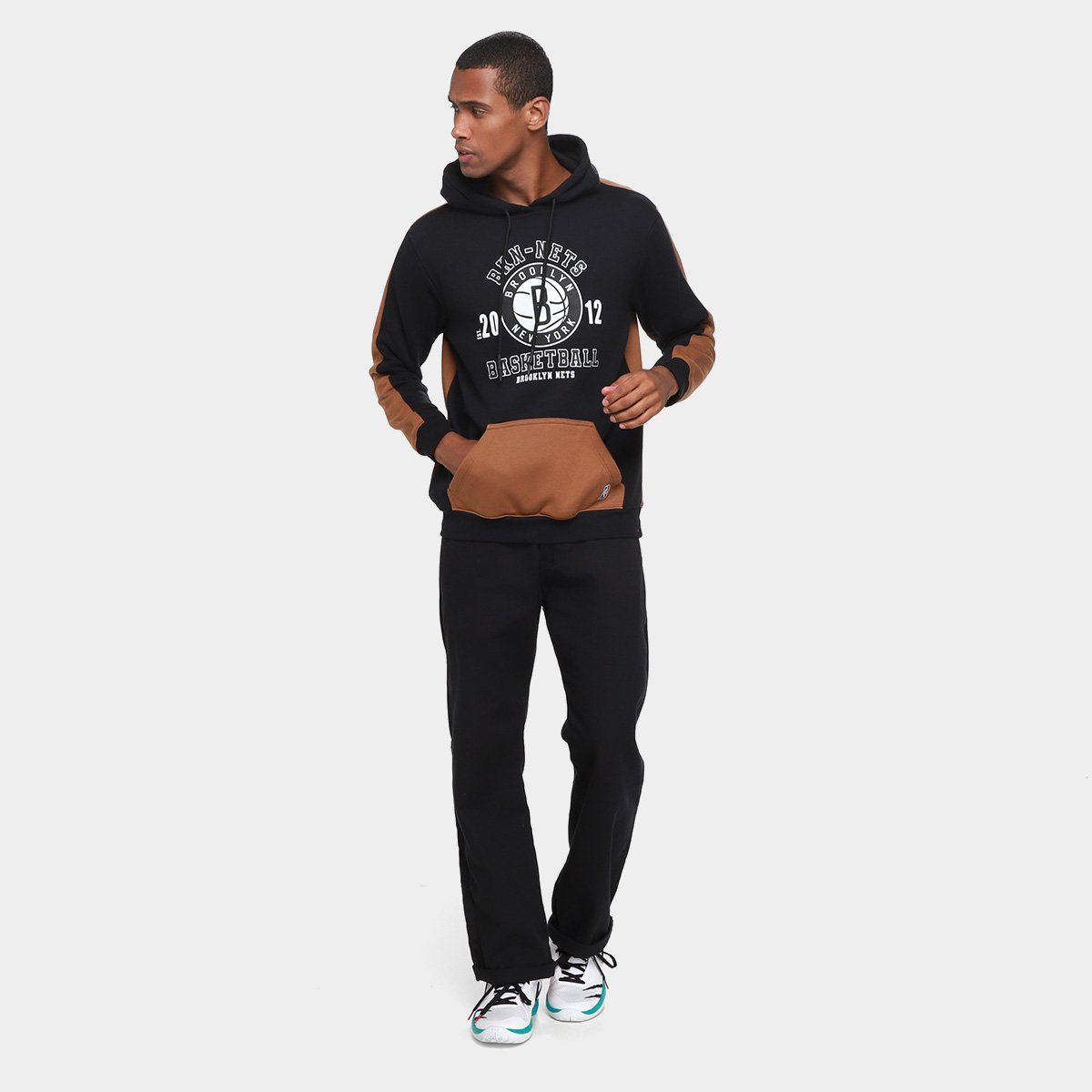 Moletom NBA Brooklyn Nets Mitchell & Ness Masculino - 4