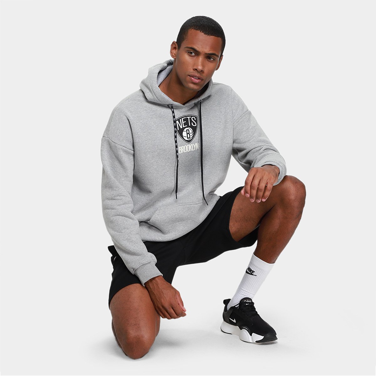 Moletom NBA Brooklyn Nets Mitchell & Ness Masculino - 4