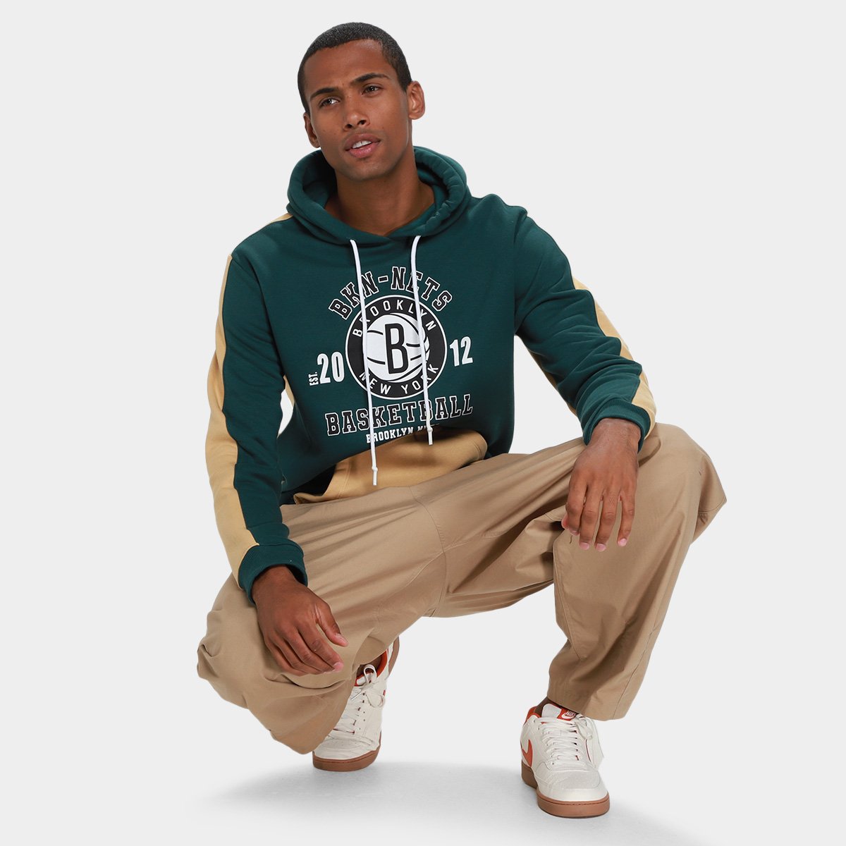 Moletom NBA Brooklyn Nets Mitchell & Ness Masculino - 4