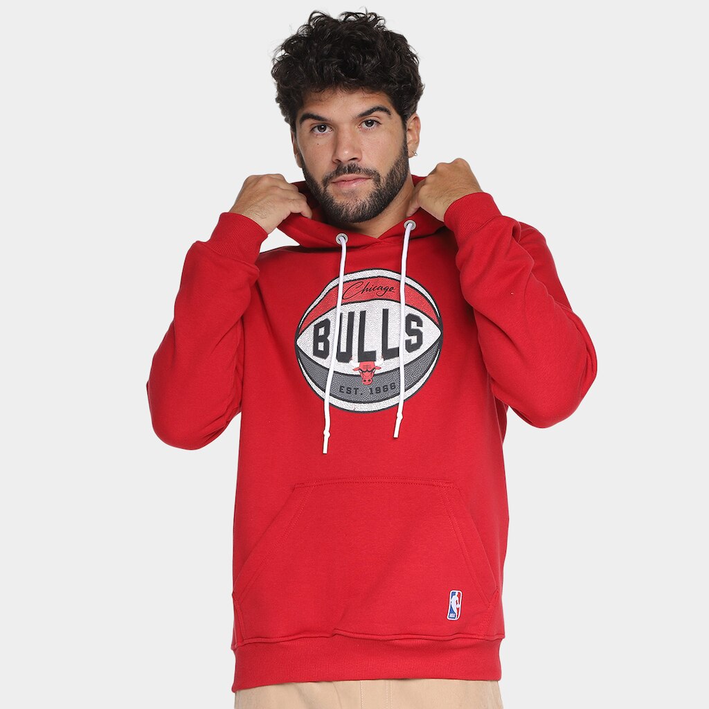 Moletom NBA Chicago Bulls Basketball Masculino