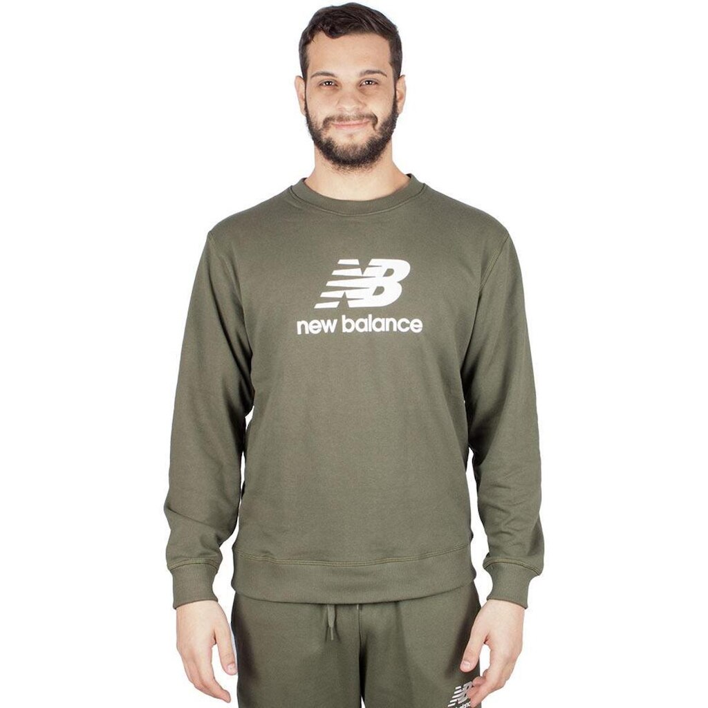 Moletom New Balance Essentials Basic Masculino Verde