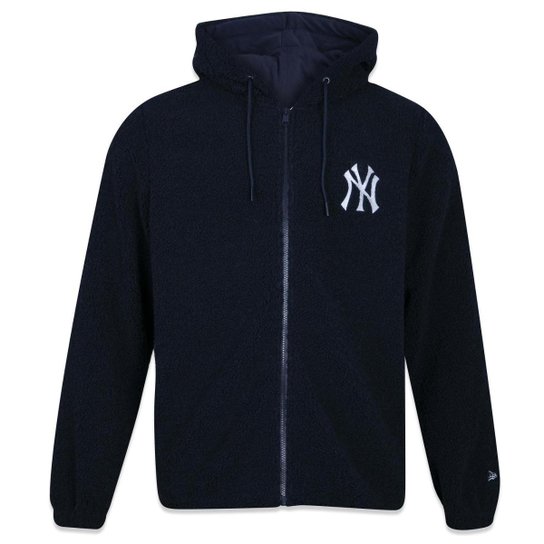 Moletom New Era Canguru Aberto Mlb New York Yankees Back To School Masculino
