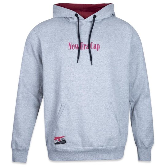 Moletom New Era Canguru Fechado Modern Classic - Mescla Menor preço em Moletom New Era Canguru Fechado Modern Classic - Mescla