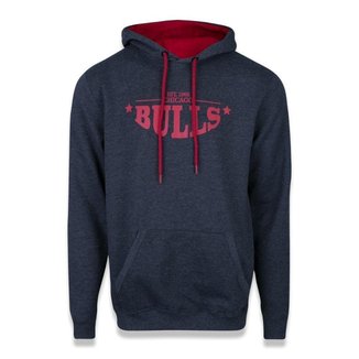 Moletom New Era Chicago Bulls NBA Convex Letter Cinza Escuro