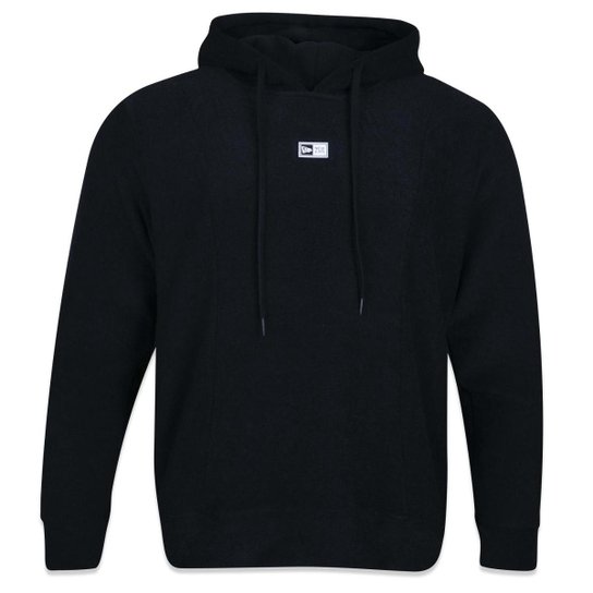 MOLETOM NEW ERA FEMININO CANGURU FECHADO LOGO BOX Preto Netshoes