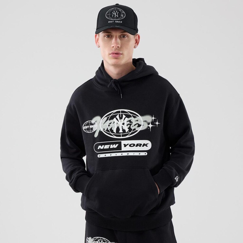 MOLETOM NEW ERA MLB LOGO GRPHC OS HOODIE NEYYAN BLK