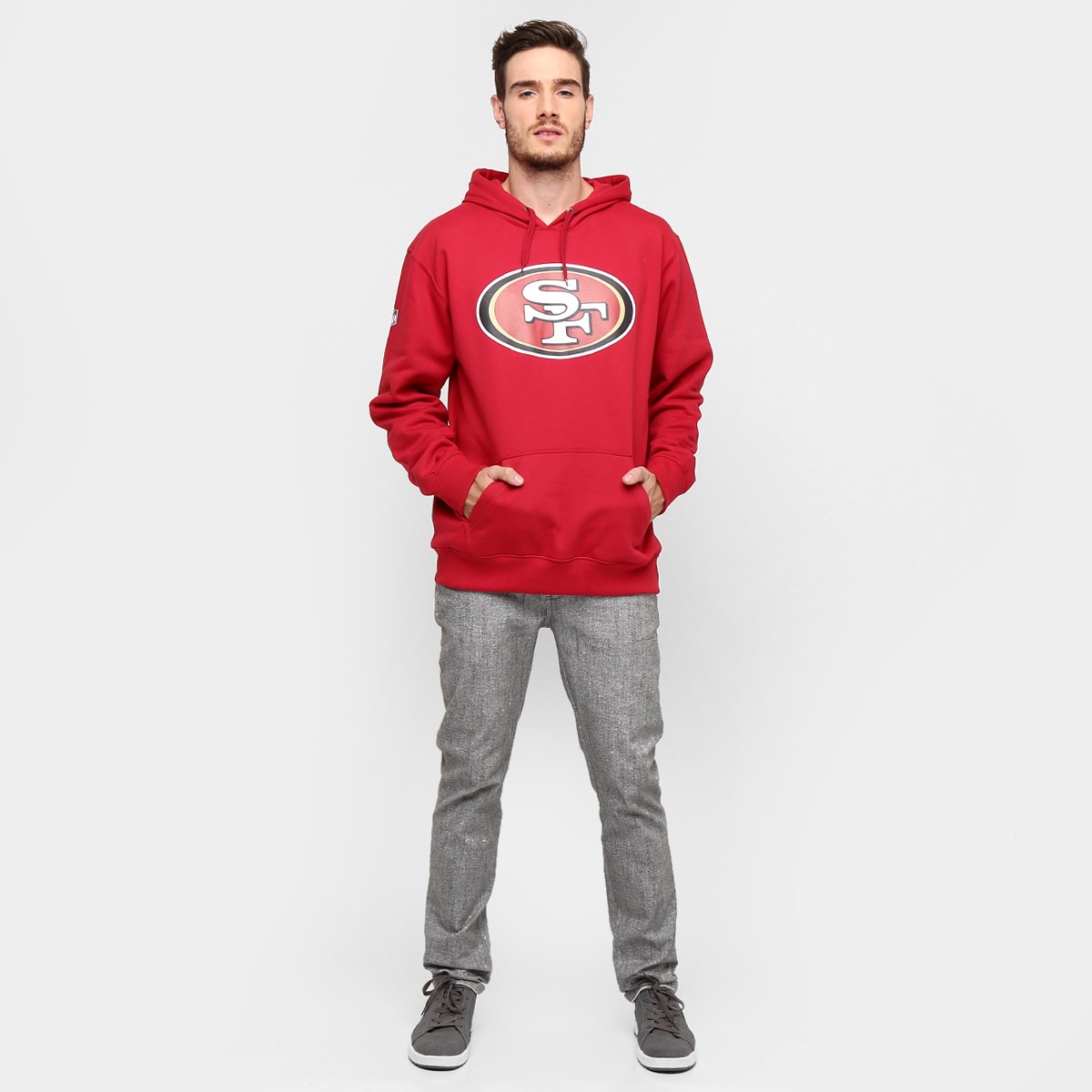 faithful 49ers moletom com capuz