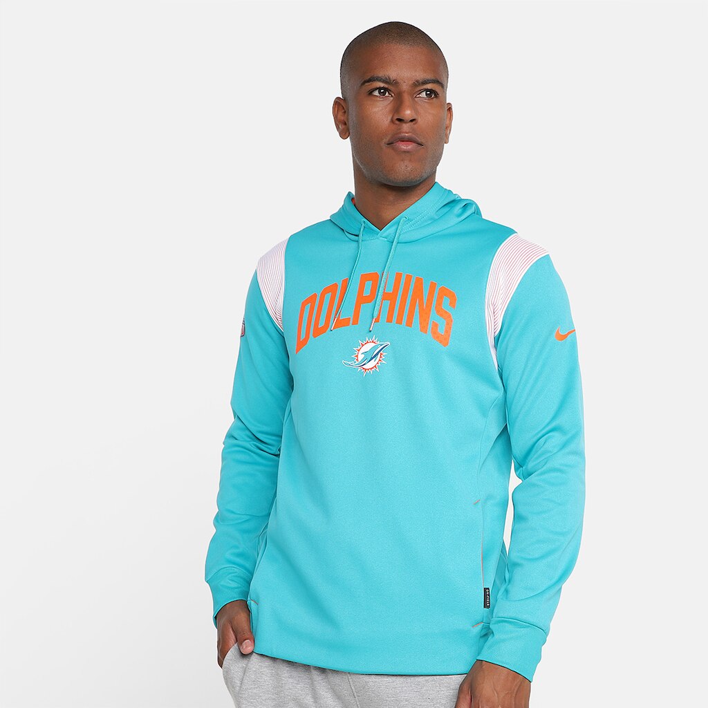 Moletom NFL Miami Dolphins Nike C/ Capuz Masculino