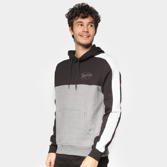 Moletom Nicoboco Devonpor Canguru Masculino - Preto