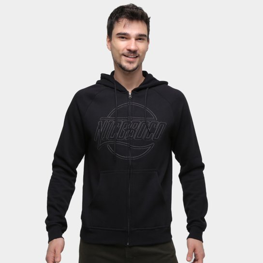 Moletom Nicoboco Raglan Boras Masculino - Preto