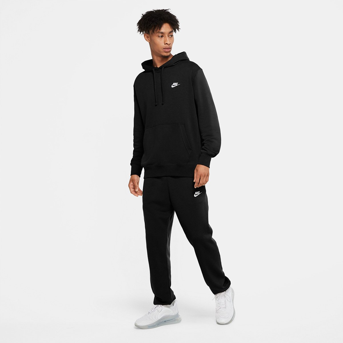 nike club half zip moletom com capuz