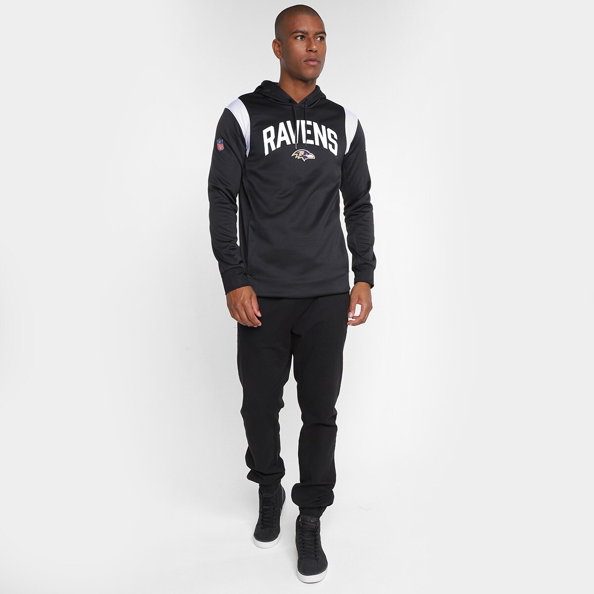 Moletom Nike NFL Baltimore Ravens Fleece Masculino - Preto | Netshoes