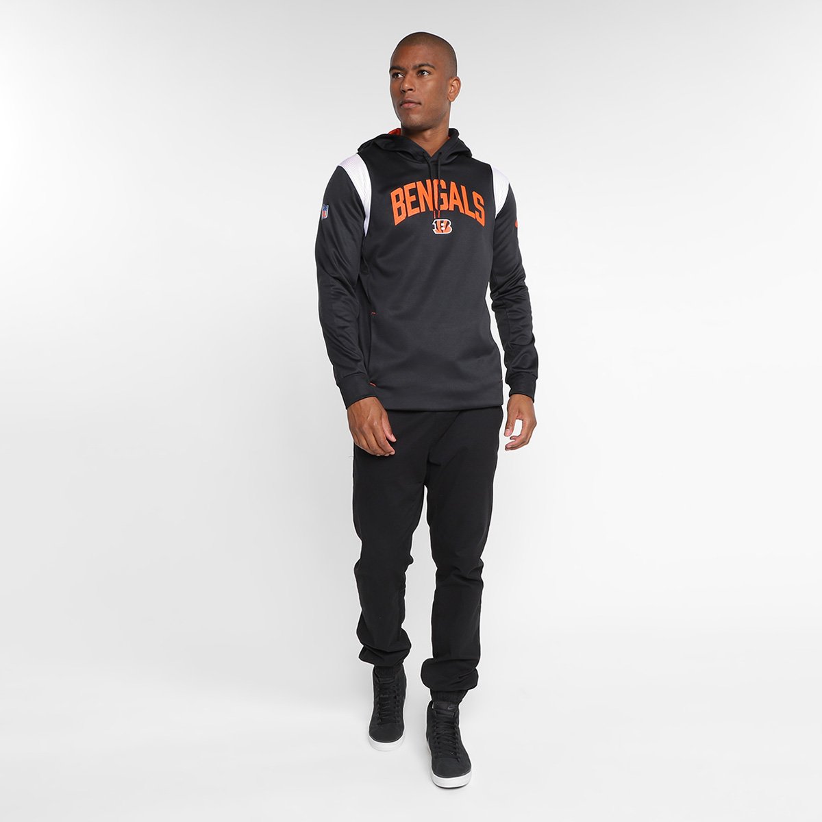 Moletom Nike NFL Cincinnati Bengals Fleece Masculino - 3