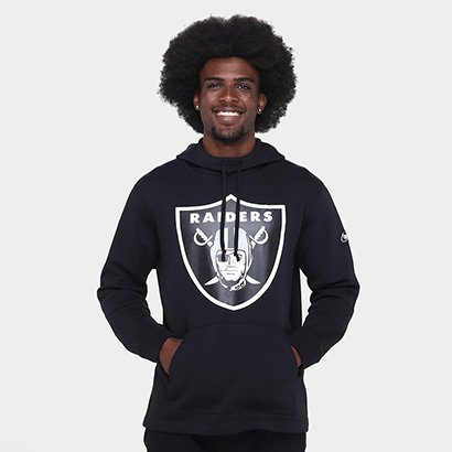 Moletom Nike NFL Las Vegas Raiders C/ Capuz Masculino - Masculino