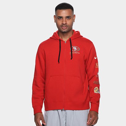 Moletom Nike NFL San Francisco 49ers Legacy Fz C/ Capuz Masculino - Masculino