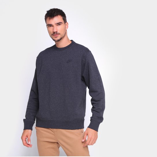 Moletom Nike SB Crew Sportwear Masculino - Preto+Cinza é ruim? Moletom Nike SB Crew Sportwear Masculino - Preto+Cinza é boa?