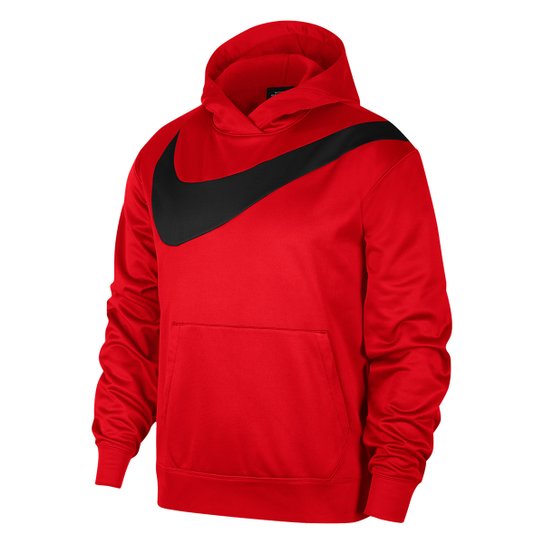 Moletom Nike Therma HBR Masculino Vermelho+Preto Netshoes