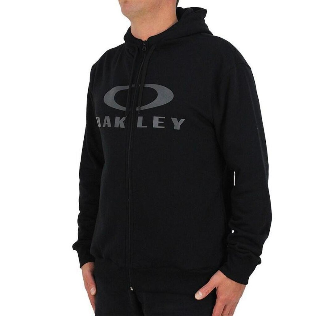 Moletom Oakley Bark Canguru Blackout Masculino