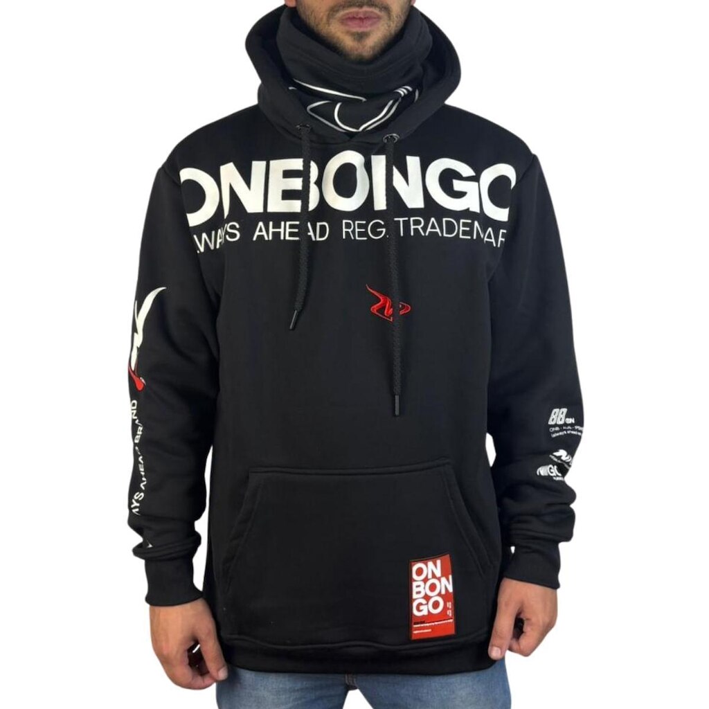 Moletom Onbongo Fechado Máscara Preto