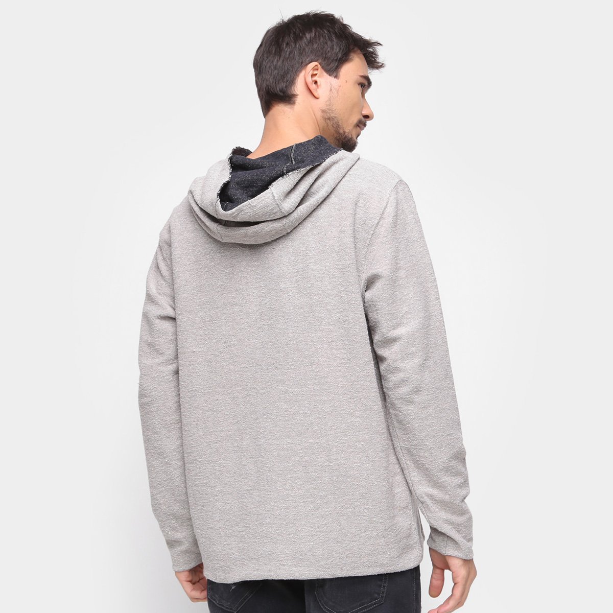 off white moletom com capuz long string