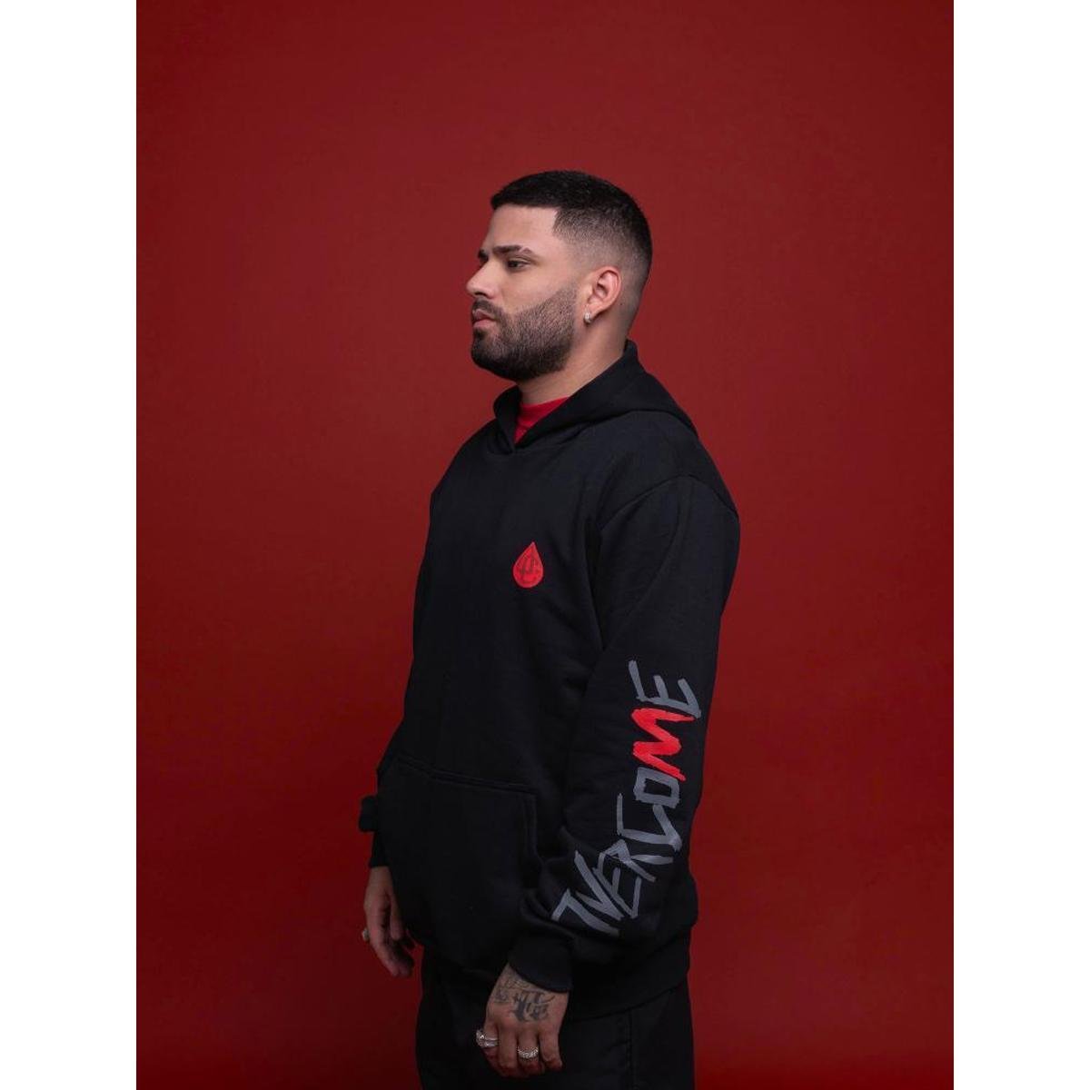 Moletom Overcome Krawk Vermelho Moletom Overcome Vermelho Shop