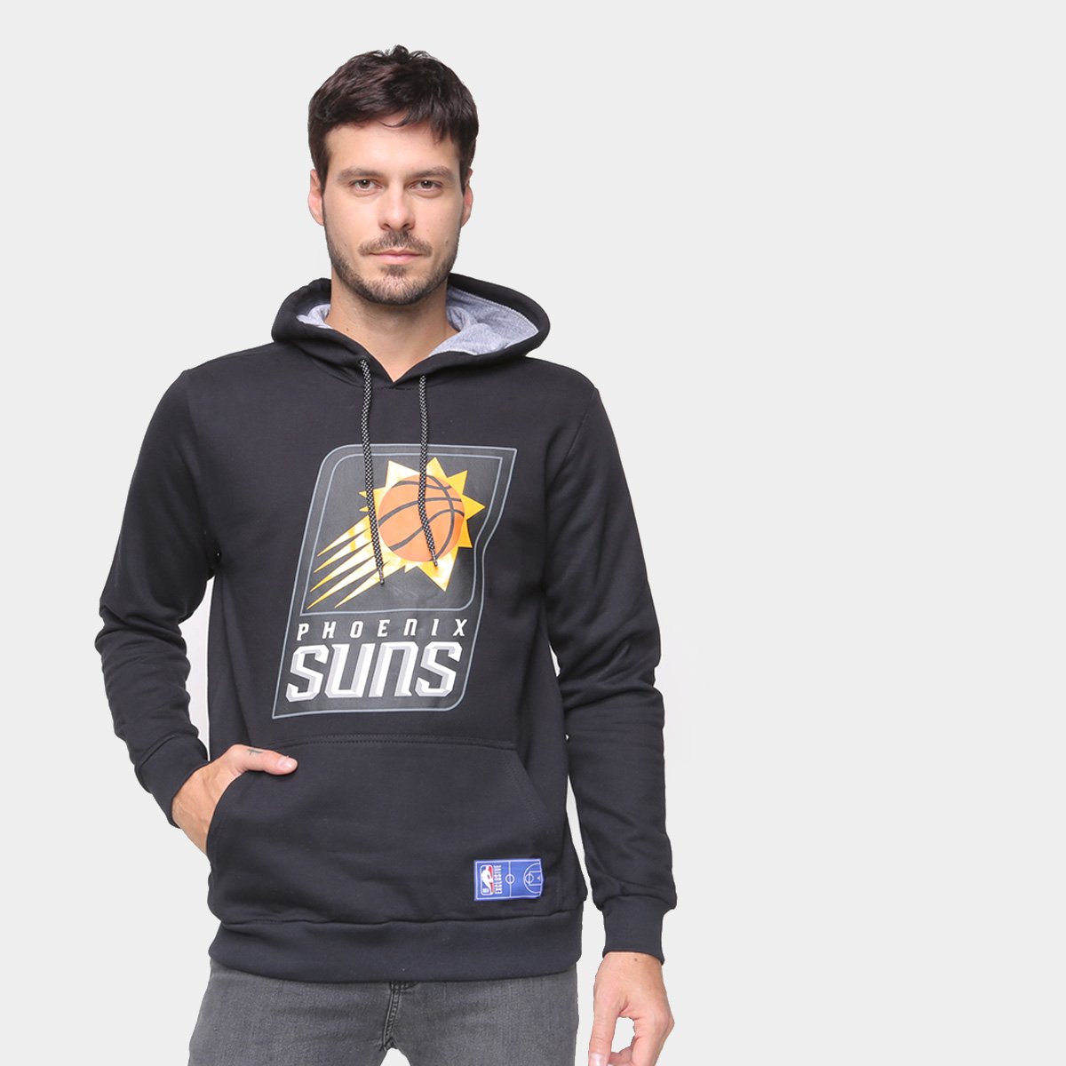 Moletom Phoenix Suns NBA Shield Masculino - Preto | Netshoes