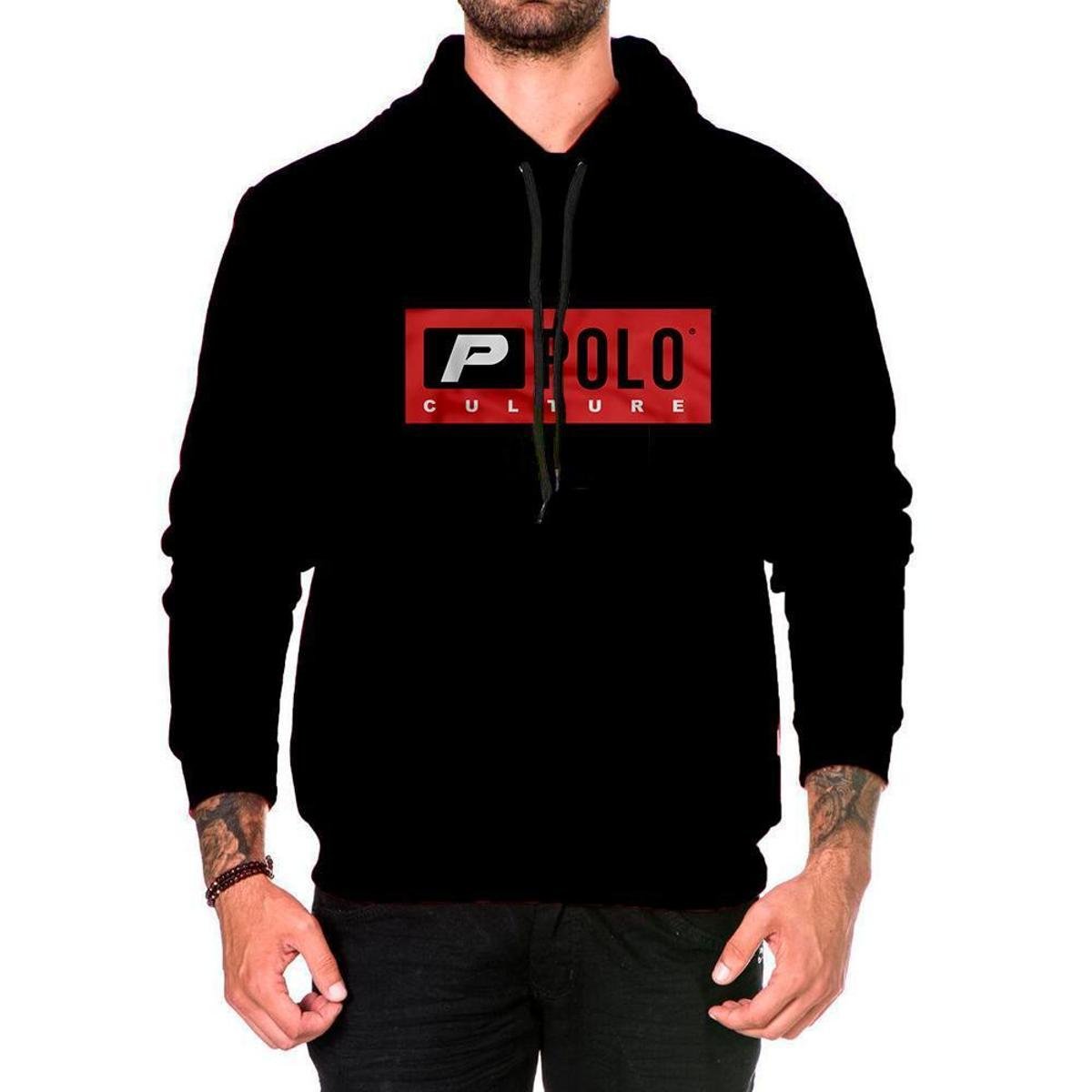 polo jacket moletom com capuz