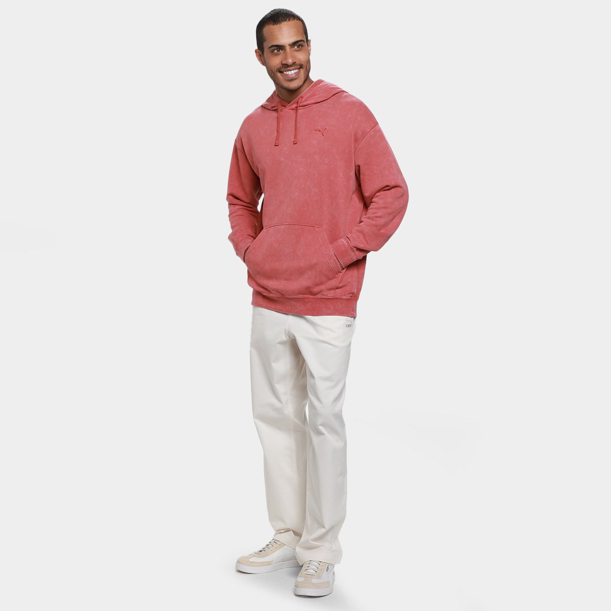 Moletom Puma Elevated Relaxed Wash Hoodie Masculino - 3