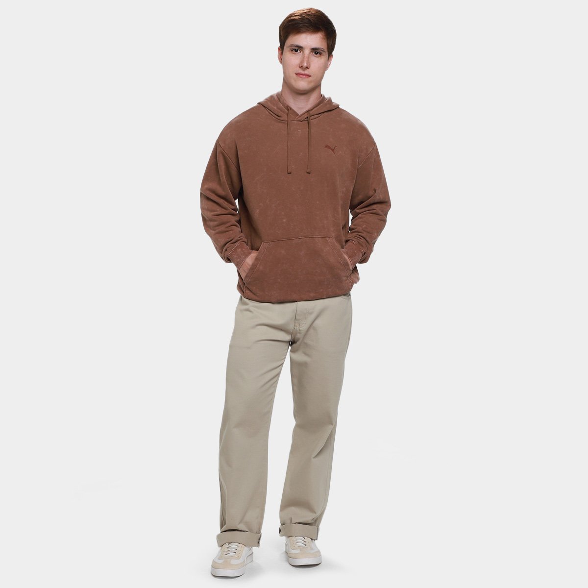 Moletom Puma Elevated Relaxed Wash Hoodie Masculino - 3