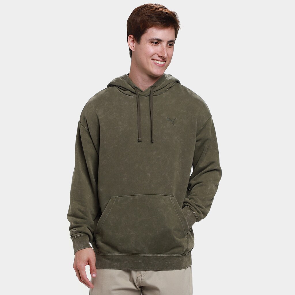 Moletom Puma Elevated Relaxed Wash Hoodie Masculino