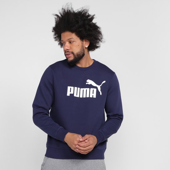 Moletom Puma Ess Big Logo Crew Fl Masculino - Azul Escuro é ruim? Moletom Puma Ess Big Logo Crew Fl Masculino - Azul Escuro é boa?