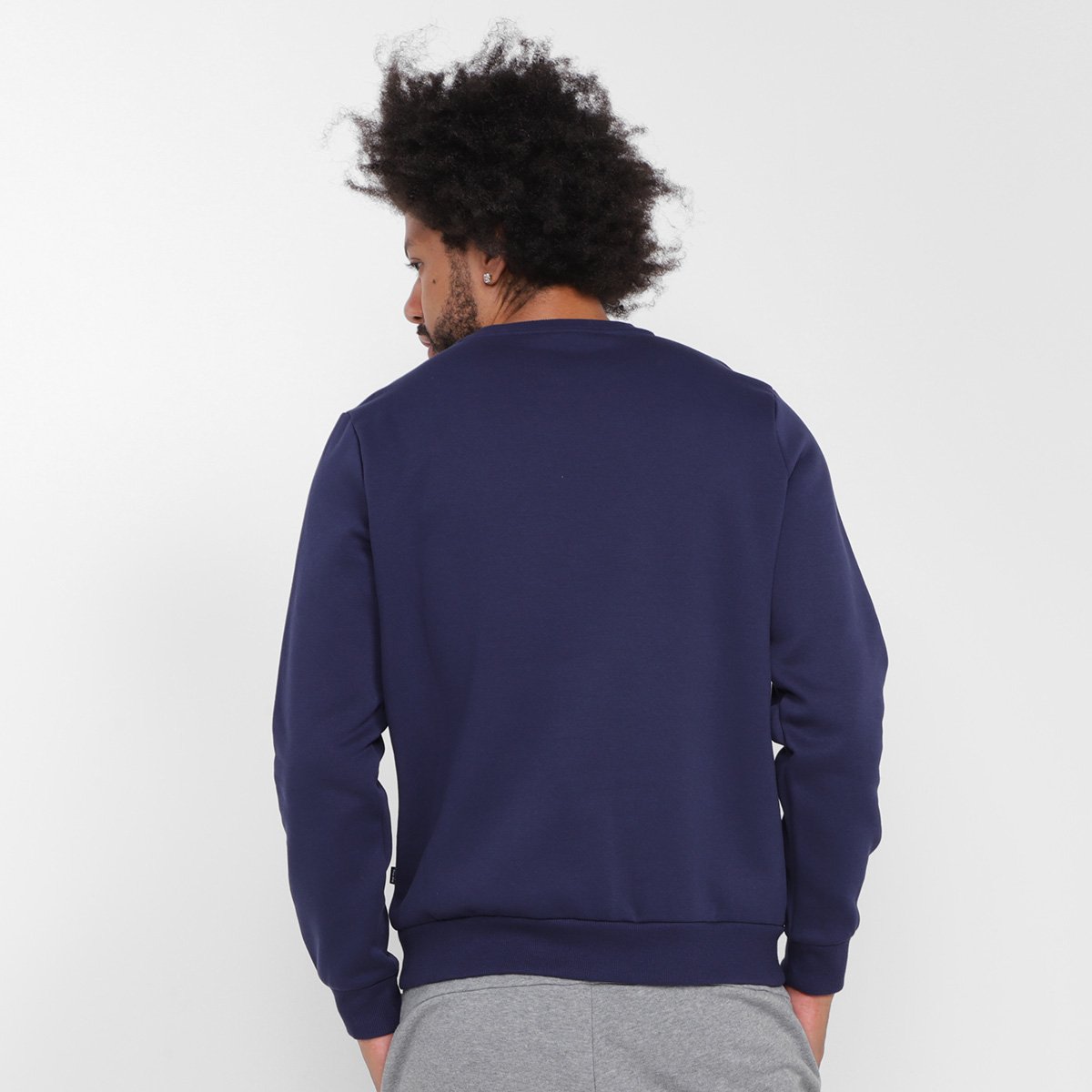 Moletom Puma Ess Big Logo Crew Fl Masculino - 1