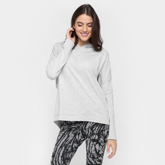Moletom Puma Ess Cover Up Feminino - Cinza