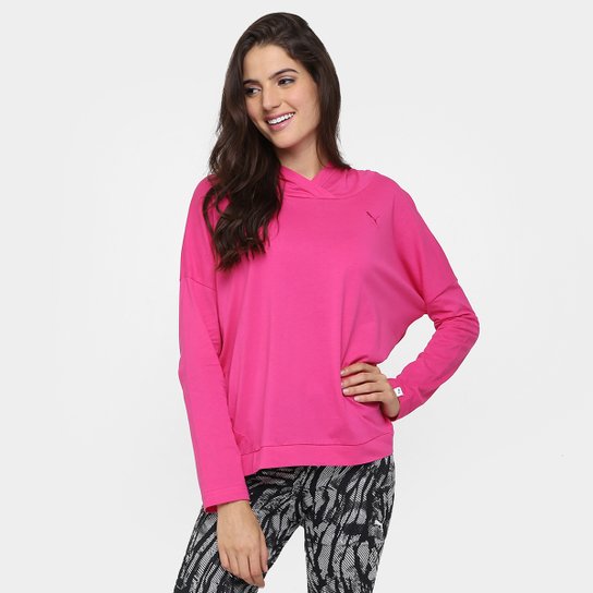 Moletom Puma Ess Cover Up Feminino - Pink