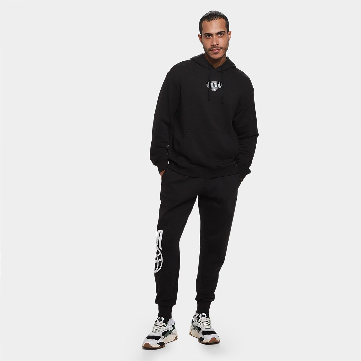 Moletom Puma Ess Lab Story 1 Hoodie Tr Masculino - 3