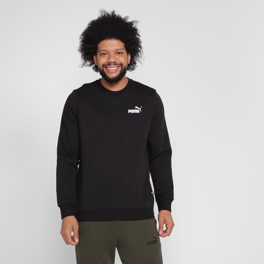 Moletom Puma Ess Small Logo Crew Fl Masculino - Preto é ruim? Moletom Puma Ess Small Logo Crew Fl Masculino - Preto é boa?