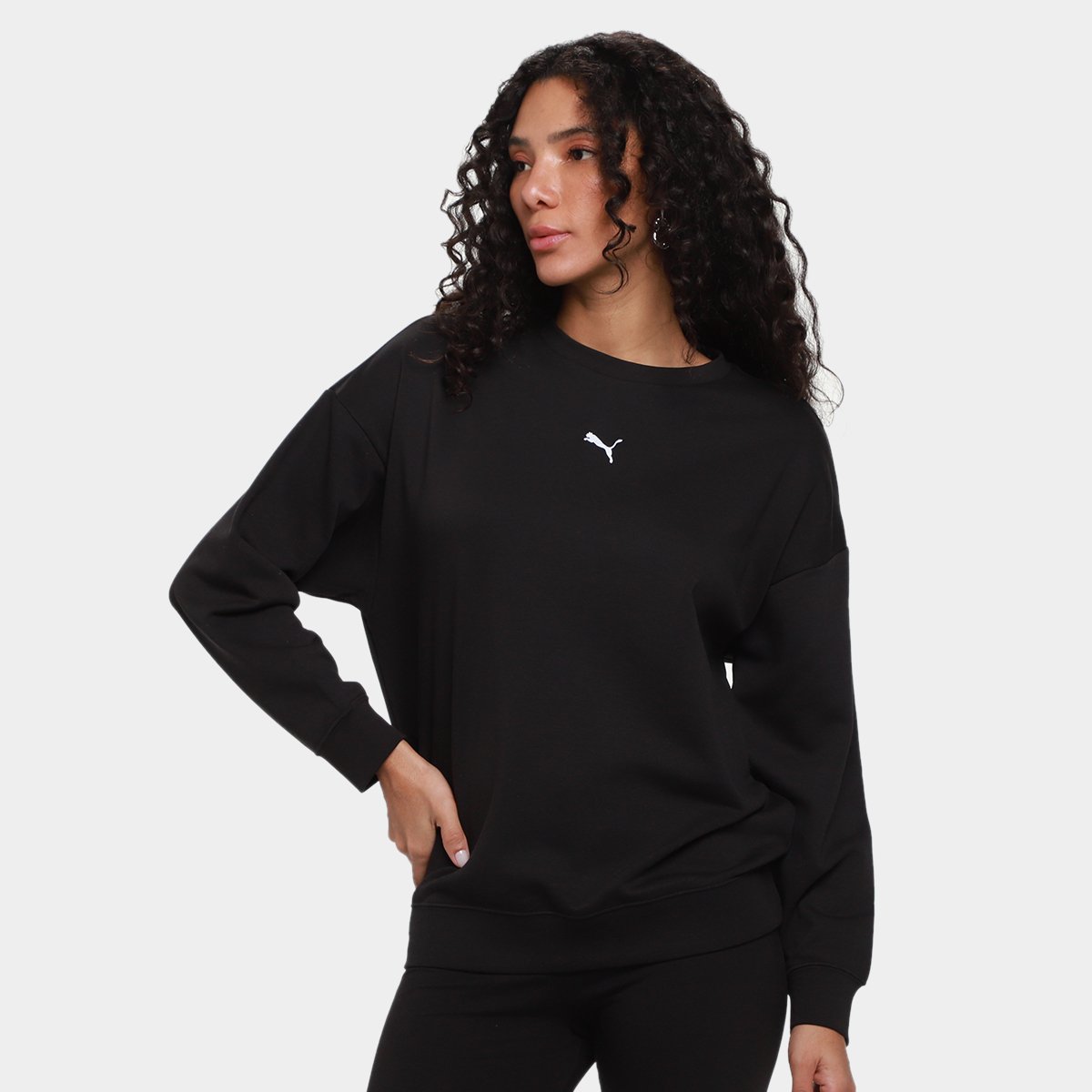 Moletom Puma Essentials Feminino - Preto