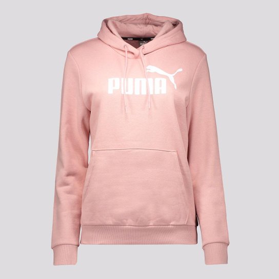 Moletom Puma Essentials Logo Feminino Rosa