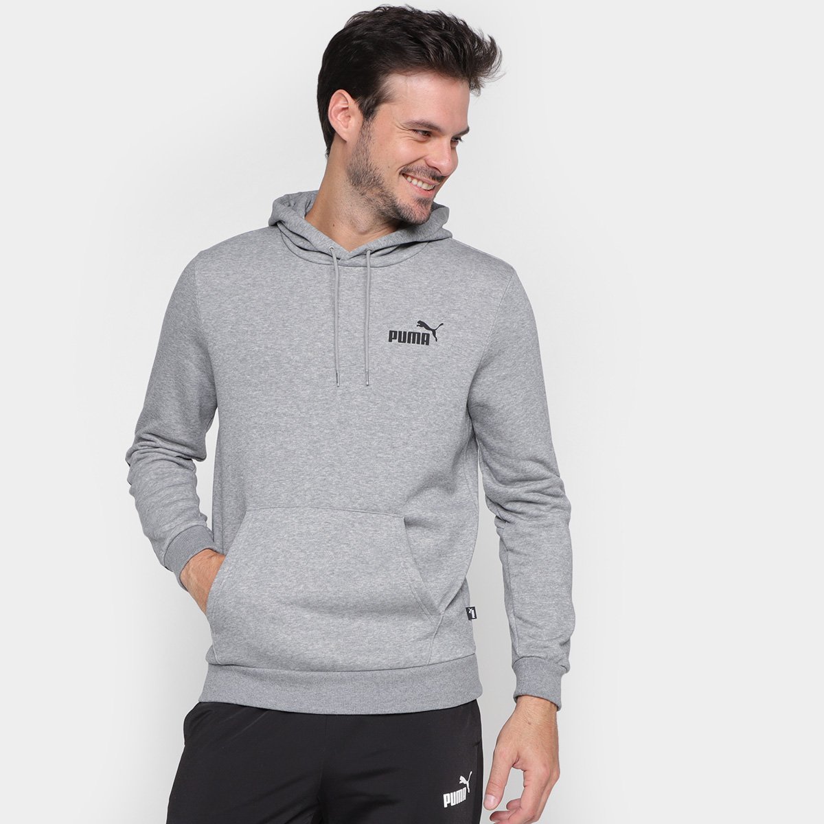 puma moletom com capuz black and red