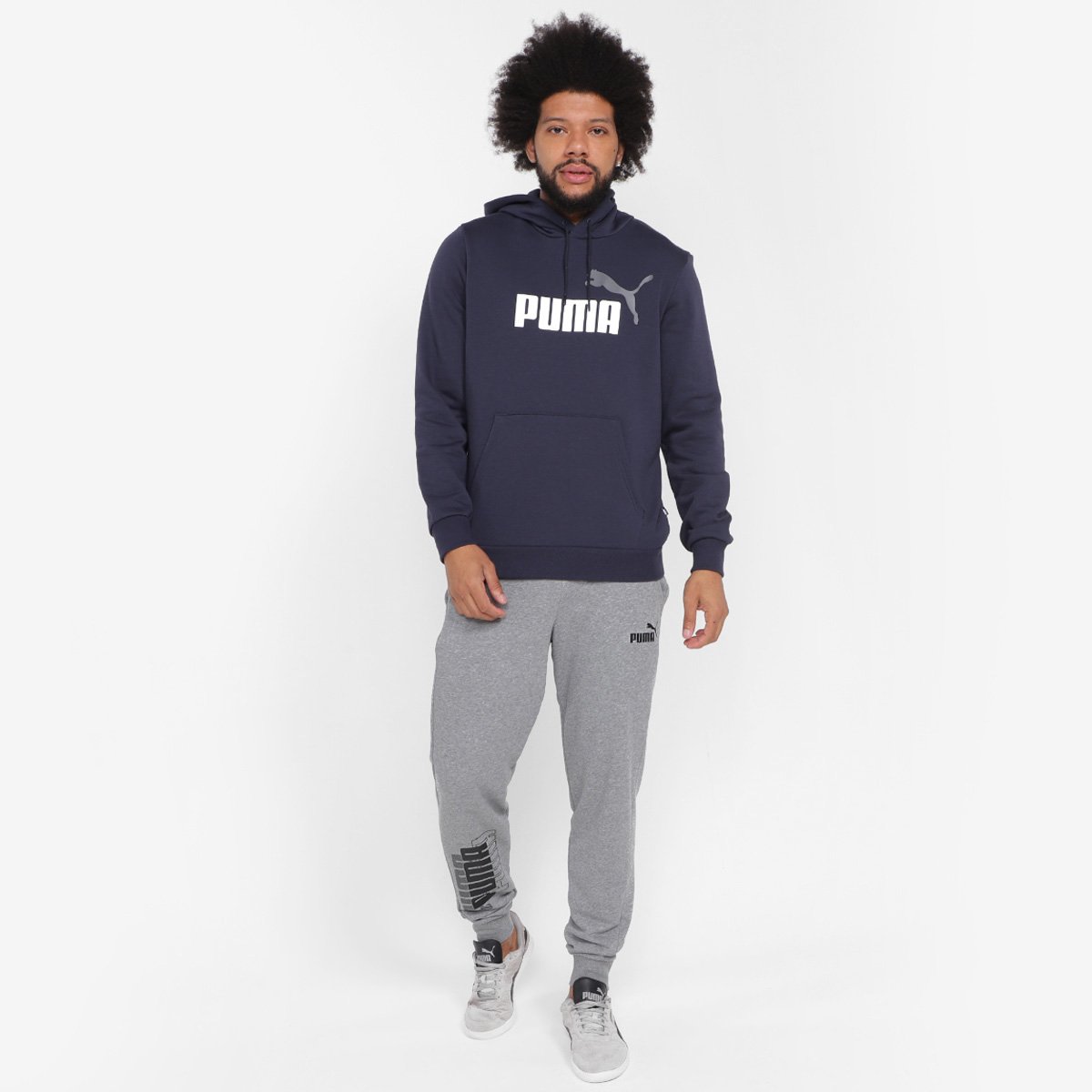 two tone pullover moletom com capuz