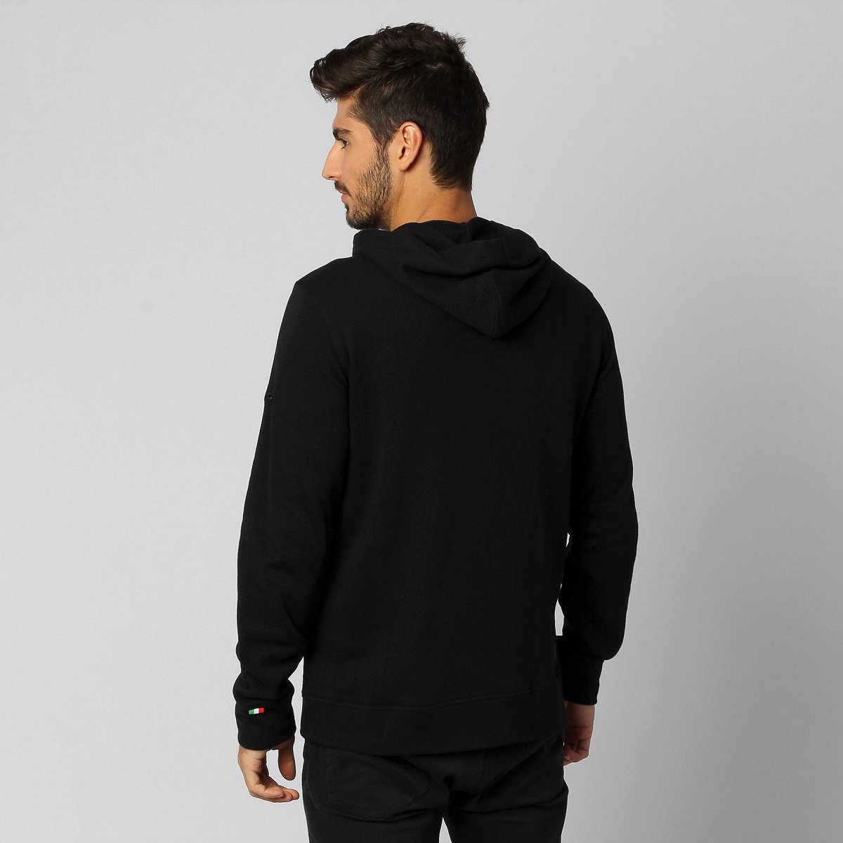 puma ferrari moletom com capuz black