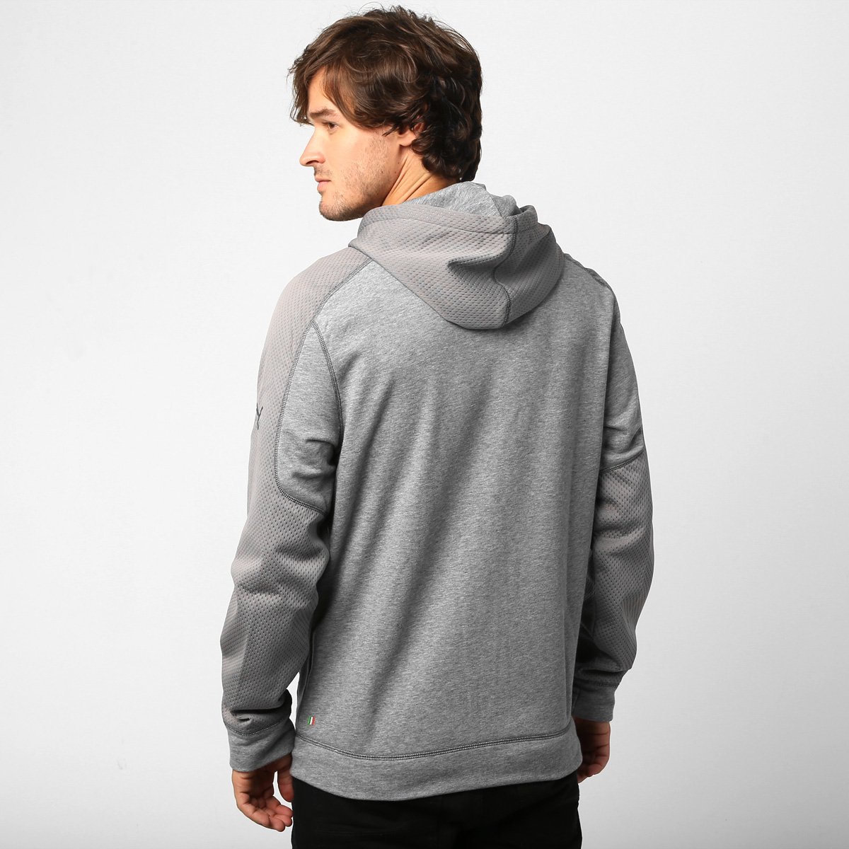 puma ferrari moletom com capuz black